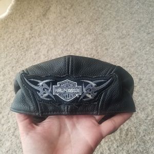 Harley Davidson leather ivy cap